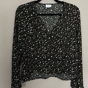 Animal print blouse